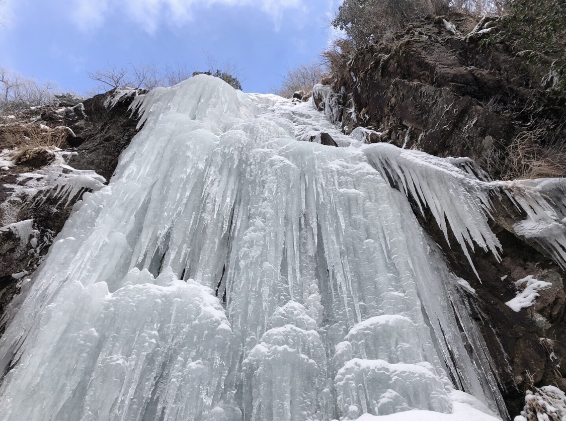 河原谷の大つらら（通称：難所ヶ滝）